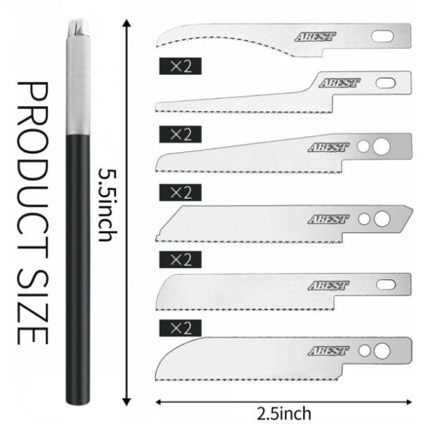Metal Hand Saw with 12pc Blades（MS-005K6F）