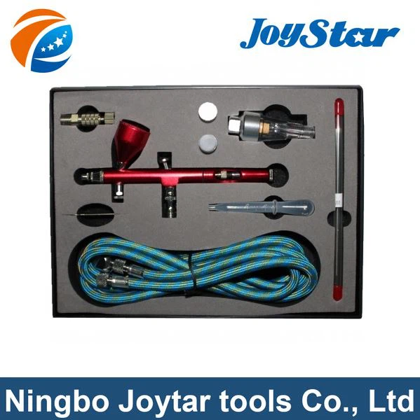 Professional Dual Action AirBrush Spray Paint Gun Kit (TJ-180F4K)