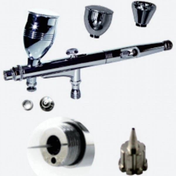 Pro New Design 0.3mm Gravity Airbrush with 3 Different Cups with Micro Valve (X-186AC)