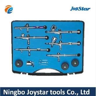 6pcs Airbrush Kit with Metal and Glass B